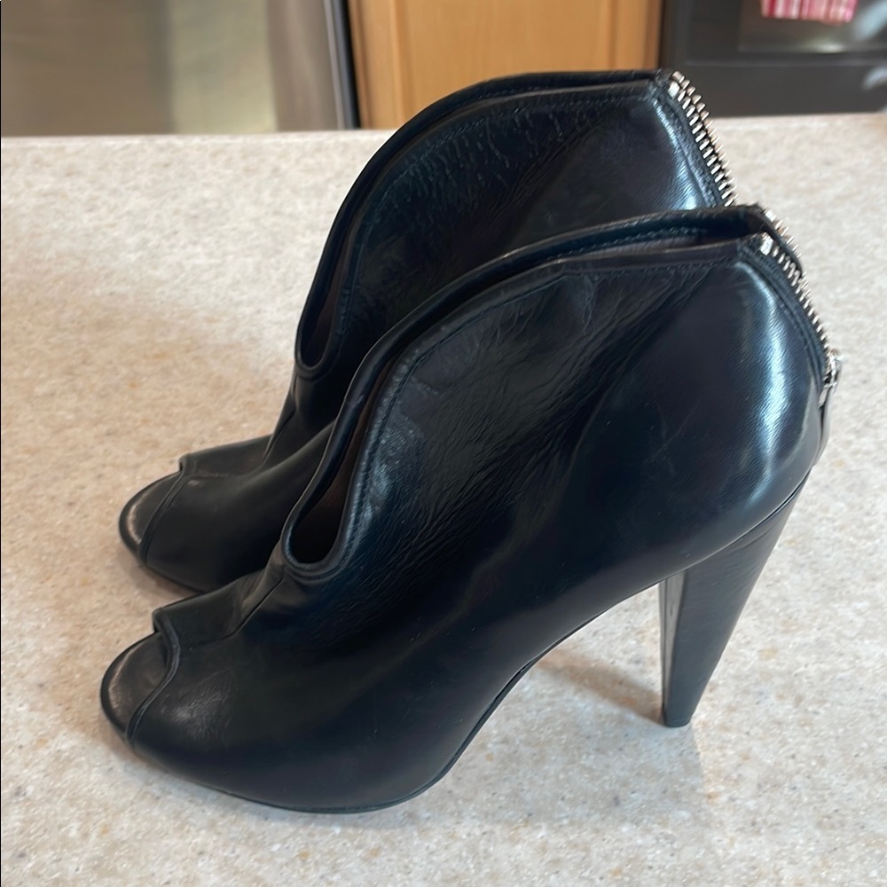Vince Camuto Peep Toe leather boots
